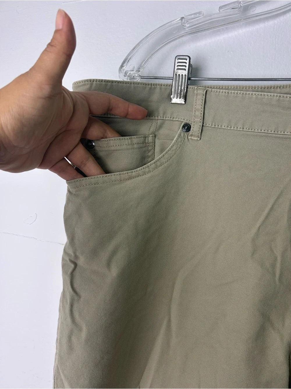 Peter Millar Men Size 42X30 Fairfield Garment Dyed Denim Light khaki